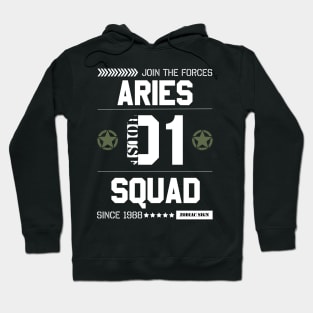 Zodiac Majesty Aries Squad White Hoodie